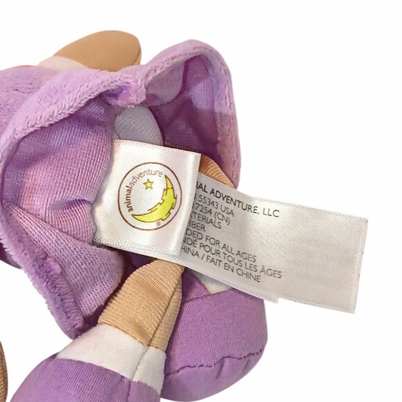 2018 Animal Adventure Brown Hair Girl Doll Stuffed Plush Toy 9" - Picture 5 of 5